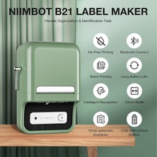 Niimbot B21S Bluetooth Taşınabilir Termal Etiket Yazıcı - Yeşil