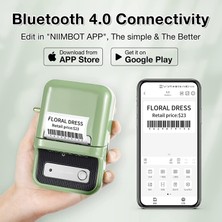 Niimbot B21S Bluetooth Taşınabilir Termal Etiket Yazıcı - Yeşil