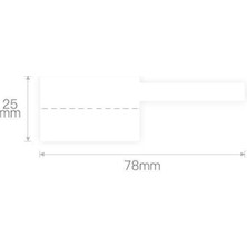 Niimbot T25X38+40MM 100 Adet Kablo Için Beyaz Etiket (B1,B21S,B3S)