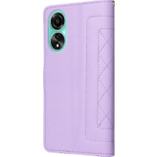 SZY Mall Oppo A78 4g Flip Kapak Için Flip Case Basit Iş Darbeye Deri (Yurt Dışından)