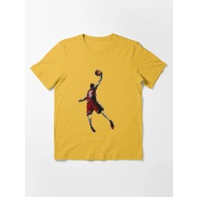 Otuz5 Basket Adam Baskılı Bisiklet Yaka T-Shirt