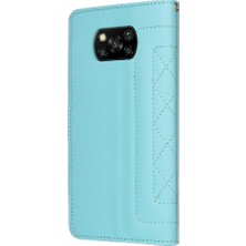 SZY Mall Xiaomi Poco X3 Nfc Cüzdan Flip Kapak Için Flip Case Basit Iş Deri (Yurt Dışından)