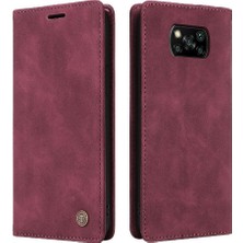 SZY Mall Xiaomi Poco X3 Nfc Için Flip Case Darbeye Deri Kılıf Kapak Çevirin (Yurt Dışından)