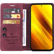 SZY Mall Xiaomi Poco X3 Nfc Için Flip Case Darbeye Deri Kılıf Kapak Çevirin (Yurt Dışından)