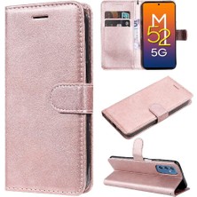 SZY Mall Samsung Galaxy M52 5g Için Flip Case Kart Yuvası ile Yüksek Kaliteli Deri (Yurt Dışından)