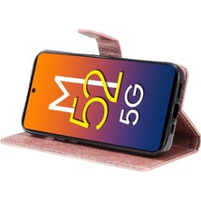 SZY Mall Samsung Galaxy M52 5g Için Flip Case Kart Yuvası ile Yüksek Kaliteli Deri (Yurt Dışından)