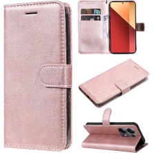 SZY Mall Xiaomi Poco M6 Pro 4g Için Flip Case Kart Yuvası ile Klasik Düz Renk (Yurt Dışından)