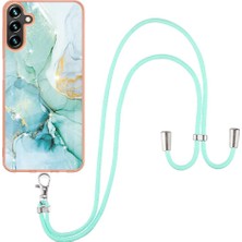 SZY Mall Samsung Galaxy A35 5g Crossbody Kordon Askısı Tampon Mermer Yumuşak (Yurt Dışından)