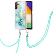 SZY Mall Samsung Galaxy A35 5g Crossbody Kordon Askısı Tampon Mermer Yumuşak (Yurt Dışından)