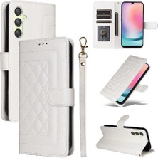 SZY Mall Samsung Galaxy A24 4g Için Flip Case Cüzdan Basit Iş Kapak Çevirin (Yurt Dışından)