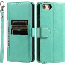 SZY Mall Iphone 6/6s Pu Deri Cüzdan Kickstand 6 Kart Yuvaları Için Flip Case (Yurt Dışından)