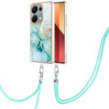 SZY Mall Xiaomi Poco M6 Pro 4g Tampon Mermer Crossbody Kordon Askısı Yumuşak (Yurt Dışından)