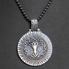 Emren Jewelry 925 Ayar Gümüş Hayat Ağacı Erkek Kolye