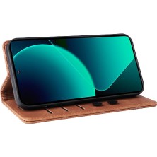 SZY Mall Xiaomi 13T Flip Kapak Için Flip Case Basit Iş Cüzdan Deri Kılıf (Yurt Dışından)