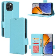 SZY Mall Huawei Nova Y61 Manyetik Pu Deri Kart Yuvaları Tutucu Cüzdan Yan (Yurt Dışından)