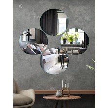 Tera Reklam Dekoratif Yuvarlak Pleksi Duvar Aynası