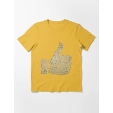 Otuz5 Like Baskılı Bisiklet Yaka T-Shirt