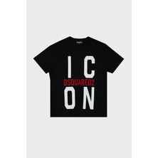 Dsquared2 Pamuklu Bisiklet Yaka Çocuk T Shirt Dq0243 D002F T Shirt Dq0243