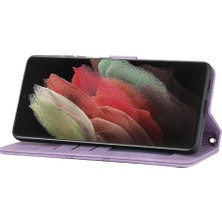 SZY Market Samsung Galaxy S21 Ultra 5g Için Flip Case Pu Deri Cüzdan Kılıf Kapatma (Yurt Dışından)