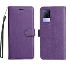 SZY Market Vivo V21E 4G/Y73 2021 Iş Cüzdan Telefon Kılıfı Için Flip Case ile Yüksek (Yurt Dışından)