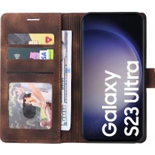 SZY Market Samsung Galaxy S23 Için Flip Case Ultra Kapak Kapak Cüzdan Deri Kılıf (Yurt Dışından)