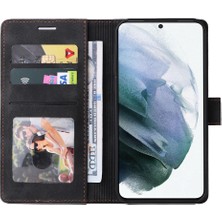 SZY Market Samsung Galaxy S22 Için Flip Case Deri Kılıf Cüzdan Darbeye Çevir (Yurt Dışından)