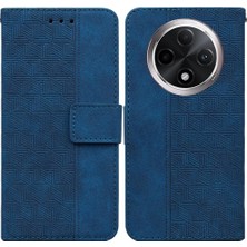 SZY Market Oppo A3 Pro 5g Için Flip Case Geometrik Kabartmalı Flip Folio Cüzdan Kapak Pu (Yurt Dışından)