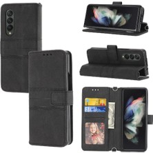 SZY Market Samsung Galaxy Z Için Flip Case 5 3 5g Cüzdan Kılıf Kickstand Manyetik Pu (Yurt Dışından)