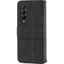 SZY Market Samsung Galaxy Z Için Flip Case 5 3 5g Cüzdan Kılıf Kickstand Manyetik Pu (Yurt Dışından)