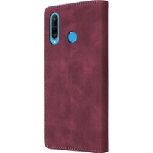 SZY Market Huawei P30 Lite Deri Kılıf Için Flip Case Basit Iş Darbeye Dayanıklı (Yurt Dışından)