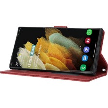 SZY Market Samsung Galaxy S23 Ultra Darbeye Koruyucu Cüzdan Kılıf Için Flip Case (Yurt Dışından)