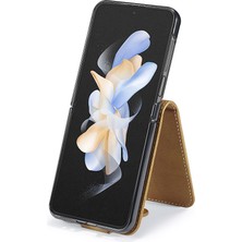 SZY Market Samsung Galaxy Z Flip6 Için Flip Case 5g Buzağı Doku Yatay Flip Case (Yurt Dışından)