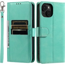 SZY Market Iphone 13 Için Flip Case Pu Deri Cüzdan Kickstand 6 Kart Yuvaları (Yurt Dışından)