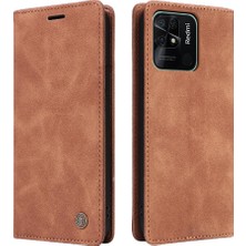 SZY Market Xiaomi Redmi 10C Için Flip Case Basit Iş Darbeye Cüzdan Deri (Yurt Dışından)