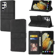 SZY Market Samsung Galaxy S23 Ultra Darbeye Koruyucu Cüzdan Kılıf Için Flip Case (Yurt Dışından)