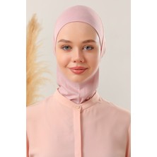 Melodi Scarf Kadın Tesettür Boyunluklu Hijab Spor Bone Pudra