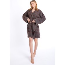 Sensomia Agatha Taşlanmış  Pamuklu Peştamal Plaj Banyo Duş Deniz Havuz Bornozu