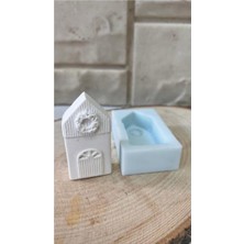 Wammolds Dekoratif Çelenkli Minik Ev Silikon Kalıp