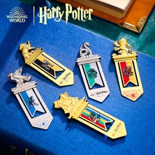 Vipfancy Shop Vipfancyshop Harry Potter Okul Rozeti ve Ev Rozeti Kitap Ayracı 5 Harry Potter 3D Metal Kitap Ayracı (Yurt Dışından)