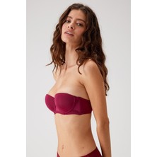 Pierre Cardin 6206 Siena Balenli Desteksiz / Dolgusuz Straplez Micro Basic Sütyen Askı Hediyeli