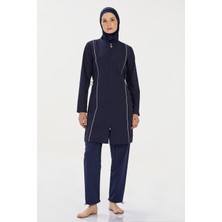 Rozamay 9075-24 Koyu Lacivert Beny Tam Tesettür Mayo