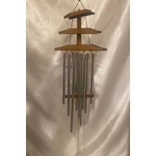 Rahan Deprem Zili Çanı Rüzgar Çanı Zili Feng Shui Ejderha Yılı Koruma Şık Borulu Bambu Katlı
