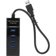 Qasul 4 Port USB Çoğaltıcı Çoklayıcı Hub USB 3.0 Çoklama Pc Laptop Tüm Cihazlara Uyumlu