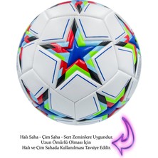 Ala Store Şampiyonlar Ligi Futbol Topu Halı Çim Saha Profesyonel Futbol Topu Dikişli 5 Numara