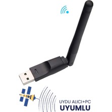 PL-9334 150MBPS USB Antenli Uydu Alıcılı+ Pc Wifi Kablosuz Alıcı Adaptör MTK7601 Chipset Wlan