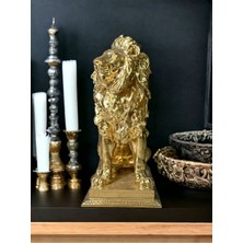 Lu Design Premium Gold Renk 20 cm  Aslan Biblo &  Eşya Ev Dekorasyon