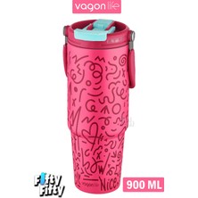 Vagonlife Tumbler Cup 0.89 30OZ Pipetli Rahat Içim Vakumlu Paslanmaz Çelik Termos FFVGN8137900 ml