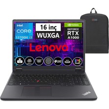 Lenovo Thinkpad P16 Gen1 Intel Core  I7-13700H 64GB Ddr5 1tb+1tb SSD 6gb RTXA1000 16" Wuxga W11PRO Mobil Iş Istasyonu 21FC000NTXW25+WEBLEGELSINÇANTA