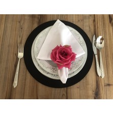 Trend Yuvam Ev Tekstil Ürünleri Beyaz Kumaş Peçete (6 Adet) (40X40 Cm)