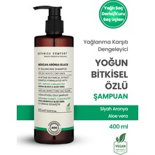 Botanica Comfort Sebum Dengeleyici Yağlanma Karşıtı Siyah Aronya Üzümü Aleo Vera Özlü Kök Güçlendirici Şampuan 400 Ml